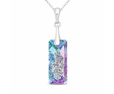 Diamond Sky Jewelry Sidabrinis pakabukas „Growing Crystal II (Vitrail Light)“ su Swarovski® kristalais