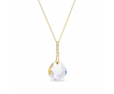 Diamond Sky Jewelry Sidabrinis pakabukas „Calathea (Crystal Shimmer)“ su Swarovski® kristalais