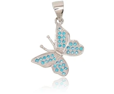 Diamond Sky Jewelry Sidabrinis pakabukas su cirkoniais „Butterfly VII“