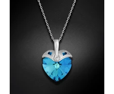 Diamond Sky Jewelry Sidabrinis pakabukas „Cupid (Bermuda Mėlyna)“ su Swarovski® kristalais