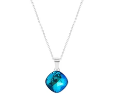 Diamond Sky Jewelry Sidabrinis pakabukas „Glare II (Bermuda Mėlyna)“ su Swarovski® kristalais
