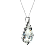 Diamond Sky Jewelry Sidabrinis pakabukas „Baroque V (Comet Argent Light)“ su Swarovski® kristalais