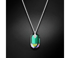 Diamond Sky Jewelry Sidabrinis pakabukas „Symbiosis (Emerald Scarabaeus Greeen)“ su Swarovski® kristalais