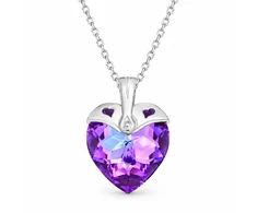 Diamond Sky Jewelry Sidabrinis pakabukas „Cupid II (Heliotrope)“ su Swarovski® kristalais
