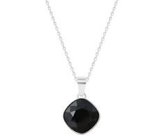 Diamond Sky Jewelry Sidabrinis pakabukas „Glare II (Jet)“ su Swarovski® kristalais