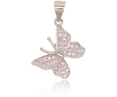 Diamond Sky Jewelry Sidabrinis pakabukas su cirkoniais „Butterfly VIII“