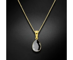 Diamond Sky Jewelry Sidabrinis pakabukas „Crystal Drop (Jet Hematite)“ su Preciosa® kristalais