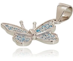 Diamond Sky Jewelry Sidabrinis pakabukas su cirkoniais „Butterfly VII“