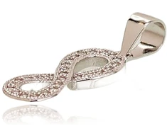 Diamond Sky Jewelry Sidabrinis pakabukas su cirkoniais „Infinity II“