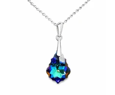 Diamond Sky Jewelry Sidabrinis pakabukas „Baroque IV (Meridian Mėlyna)“ su Swarovski® kristalais