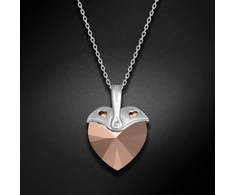 Diamond Sky Jewelry Sidabrinis pakabukas „Cupid (Rose Gold)“ su Swarovski® kristalais