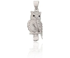 Diamond Sky Jewelry Sidabrinis pakabukas su cirkoniais „Owl III“