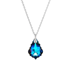 Diamond Sky Jewelry Sidabrinis pakabukas „Baroque V (Meridian Mėlyna)“ su Swarovski® kristalais