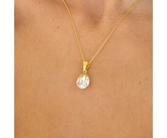 Diamond Sky Jewelry Sidabrinis pakabukas „Crystal Drop (Honey)“ su Preciosa® kristalais
