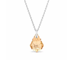 Diamond Sky Jewelry Sidabrinis pakabukas „Baroque V (Golden Shadow)“ su Swarovski® kristalais