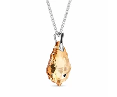 Diamond Sky Jewelry Sidabrinis pakabukas „Baroque V (Golden Shadow)“ su Swarovski® kristalais