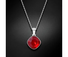 Diamond Sky Jewelry Sidabrinis pakabukas „Glare II (Siam)“ su Swarovski® kristalais