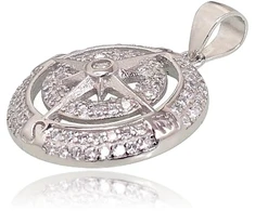 Diamond Sky Jewelry Sidabrinis pakabukas su cirkoniais „North Star“