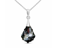 Diamond Sky Jewelry Sidabrinis pakabukas „Baroque IV (Sidabrinis Night)“ su Swarovski® kristalais
