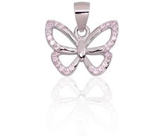Diamond Sky Jewelry Sidabrinis pakabukas su cirkoniais „Butterfly“