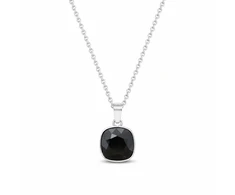 Diamond Sky Jewelry Sidabrinis pakabukas „Glare (Jet)“ su Swarovski® kristalais