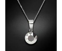 Diamond Sky Jewelry Sidabrinis pakabukas „Classic (Light Chrome)“ su Swarovski® kristalais
