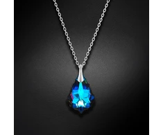 Diamond Sky Jewelry Sidabrinis pakabukas „Baroque V (Meridian Mėlyna)“ su Swarovski® kristalais