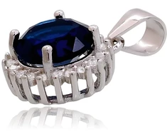 Diamond Sky Jewelry Sidabrinis pakabukas su cirkoniais „Širdys ir Strėlės IV“