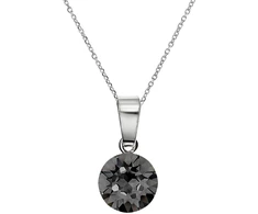 Diamond Sky Jewelry Sidabrinis pakabukas „Classic (Sidabrinis Night)“ su Swarovski® kristalais