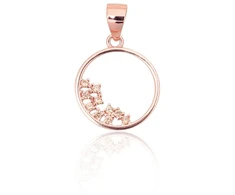 Diamond Sky Jewelry Sidabrinis pakabukas su cirkoniais „Stardust Circle“