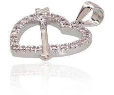 Diamond Sky Jewelry Sidabrinis pakabukas su cirkoniais „Amor“