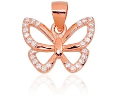 Diamond Sky Jewelry Sidabrinis pakabukas su cirkoniais „Butterfly II“