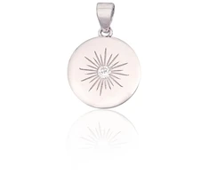 Diamond Sky Jewelry Sidabrinis pakabukas su cirkoniais „Starburst“