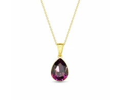 Diamond Sky Jewelry Sidabrinis pakabukas „Crystal Drop (Amethyst)“ su Preciosa® kristalais