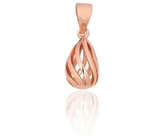 Diamond Sky Jewelry Sidabrinis pakabukas „Drop Weave“