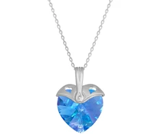 Diamond Sky Jewelry Sidabrinis pakabukas „Cupid (Aquamarine AB)“ su Swarovski® kristalais