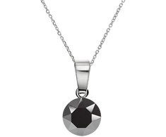 Diamond Sky Jewelry Sidabrinis pakabukas „Classic (Jet Hematite)“ su Swarovski® kristalais