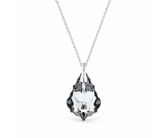 Diamond Sky Jewelry Sidabrinis pakabukas „Baroque V (Sidabrinis Night)“ su Swarovski® kristalais