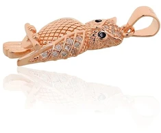Diamond Sky Jewelry Sidabrinis pakabukas su cirkoniais „Owl II“