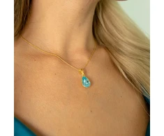 Diamond Sky Jewelry Sidabrinis pakabukas „Crystal Drop (Aqua Bohemica)“ su Preciosa® kristalais