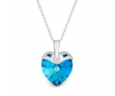 Diamond Sky Jewelry Sidabrinis pakabukas „Cupid (Bermuda Mėlyna)“ su Swarovski® kristalais