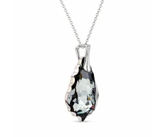 Diamond Sky Jewelry Sidabrinis pakabukas „Baroque V (Sidabrinis Night)“ su Swarovski® kristalais