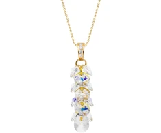Diamond Sky Jewelry Sidabrinis pakabukas „Flamenco (Aurora Borealis)“ su Swarovski® kristalais