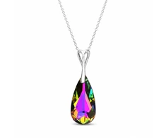 Diamond Sky Jewelry Sidabrinis pakabukas „Rainbow Waterfall (Vitrail Medium)“ su Swarovski® kristalais