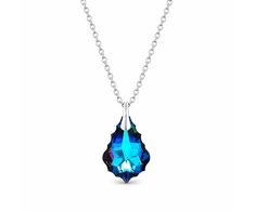Diamond Sky Jewelry Sidabrinis pakabukas „Baroque V (Meridian Mėlyna)“ su Swarovski® kristalais