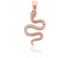Diamond Sky Jewelry Sidabrinis pakabukas su cirkoniais „Gyvatė“
