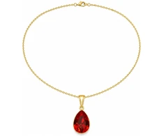 Diamond Sky Jewelry Sidabrinis pakabukas „Crystal Drop (Light Siam)“ su Preciosa® kristalais