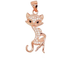 Diamond Sky Jewelry Sidabrinis pakabukas su cirkoniais „Katė II“