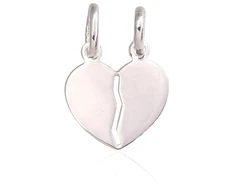 Diamond Sky Jewelry Sidabrinis pakabukas „Two Hearts“