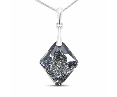 Diamond Sky Jewelry Sidabrinis pakabukas „Growing Crystal“ (Sidabrinis Night) iš 925 prabos sidabro su Swarovski kristalais